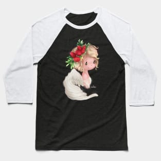 Christmas Yew Angel Baseball T-Shirt